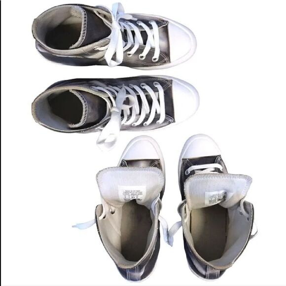 Converse White Black Muted Cloud Wash CTAS Lugged Sneakers Size 6 - Picture 9 of 16